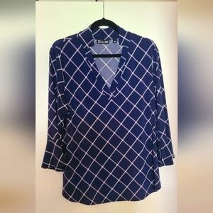 Ny & Co ruffle 3/4 sleeve blouse